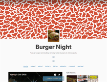 Tablet Screenshot of burgernight.me